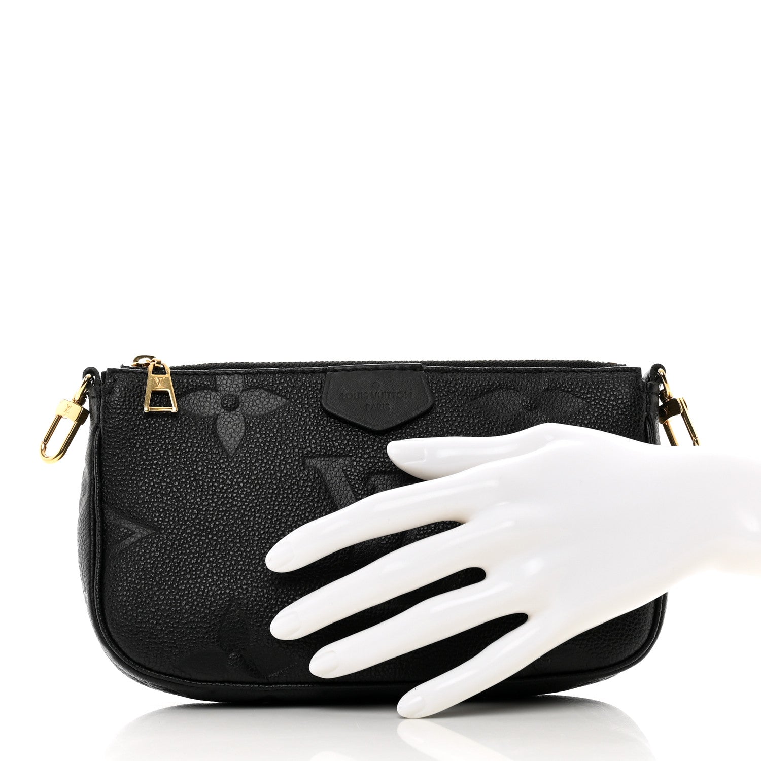 Louis Vuitton Empreinte Monogram Giant Multi Pochette Accessories Mini Pochette Black 2 of 6