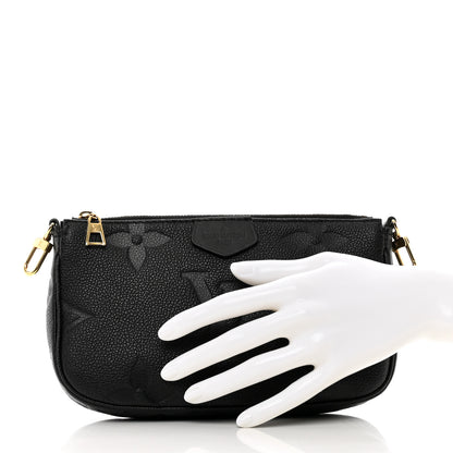 Louis Vuitton Empreinte Monogram Giant Multi Pochette Accessories Mini Pochette Black 2 of 6