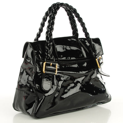 Valentino Garavani Patent Large Histoire Black 3 of 8
