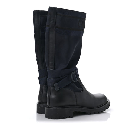 Christian Dior Technical Fabric Calfskin D-Major Boots 39.5 Black 4 of 6