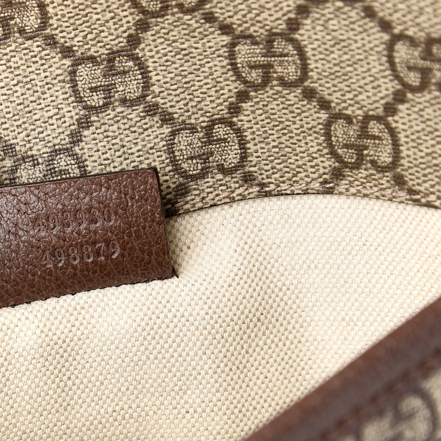 GG Supreme Monogram Neo Vintage Web Belt Bag Brown