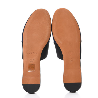 Givenchy Calfskin Bedford Logo Mule Slides 38.5 Navy Black 5 of 8