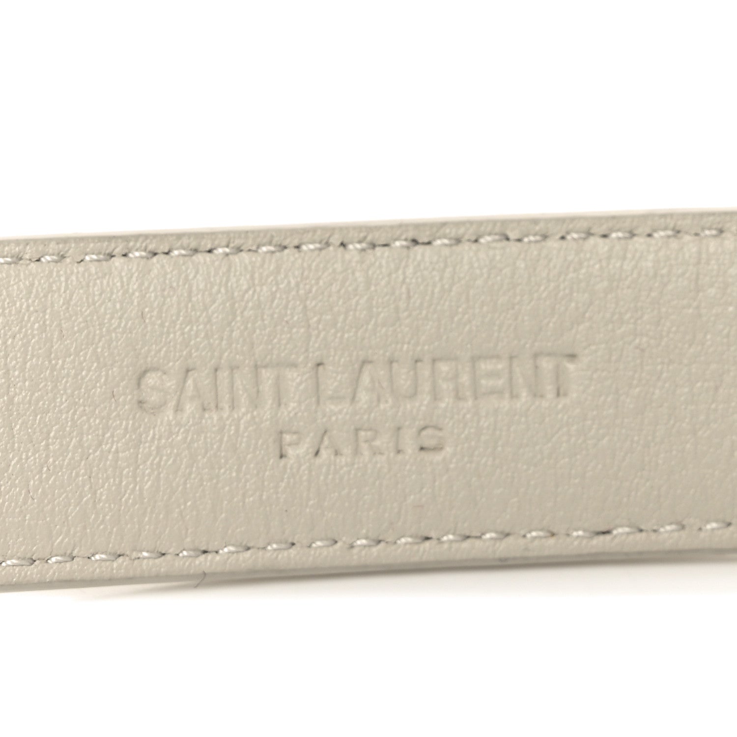 Saint Laurent Smooth Calfskin 20mm Cintura Belt 90 36 Crema Soft 3 of 5