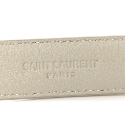 Saint Laurent Smooth Calfskin 20mm Cintura Belt 90 36 Crema Soft 3 of 5