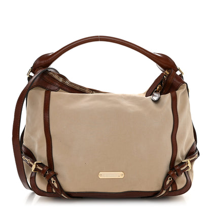 Burberry Canvas Calfskin Canterbury Tote 1 of 12