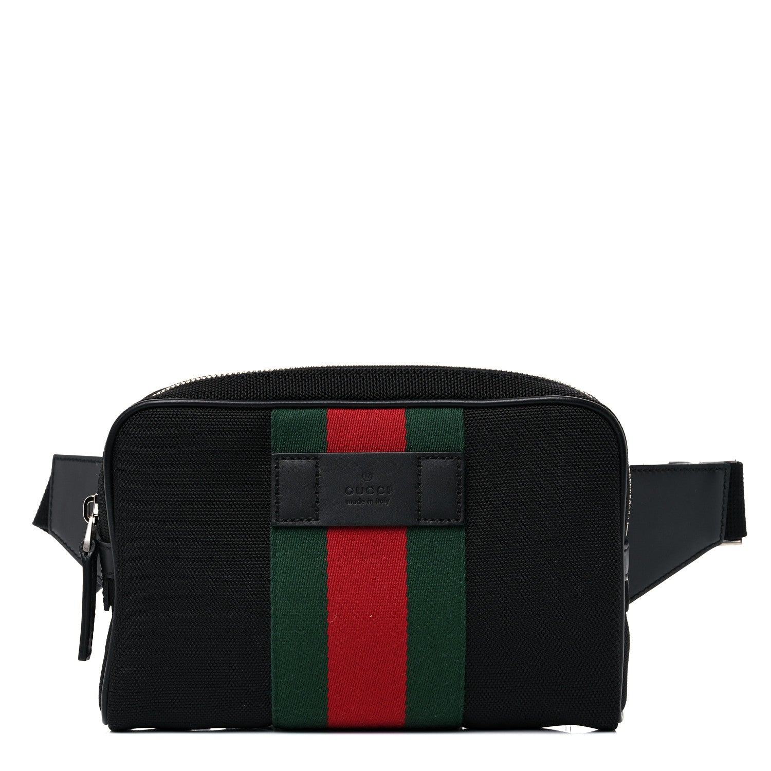 Gucci Canvas Web Slim Belt Bag Black 1 of 11