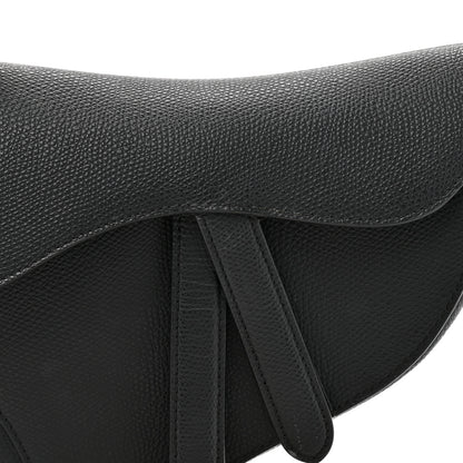Christian Dior Grained Calfskin Mini Saddle Bag Black 8 of 12