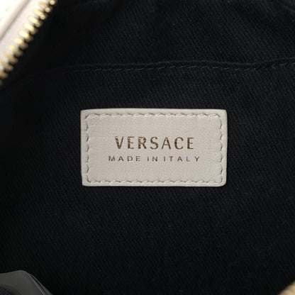 Versace Nappa Barocco Quilted Vanitas Medea Chain Crossbody White 6 of 8