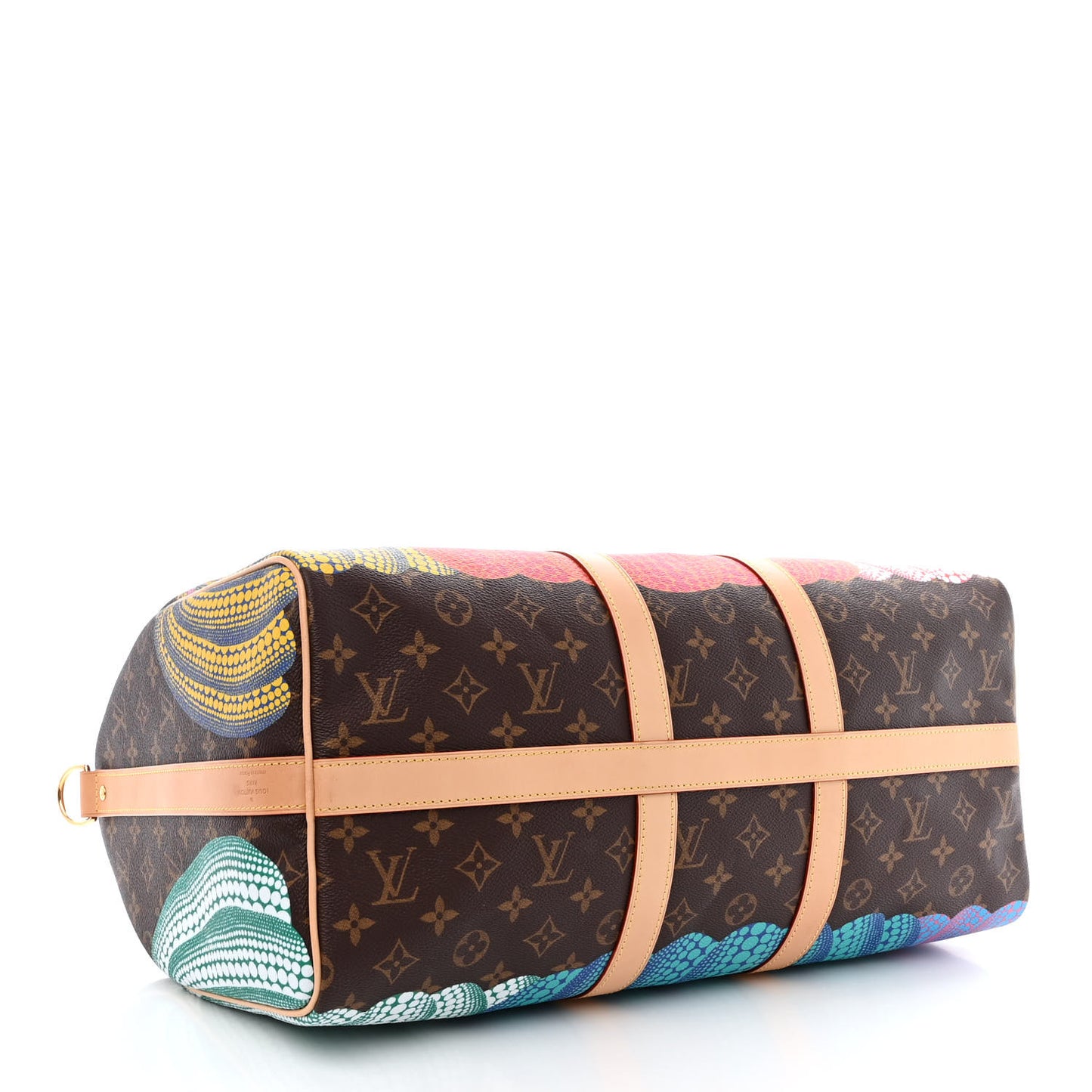 LV X YK Monogram Pumpkins Keepall Bandouliere 45