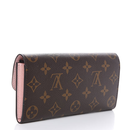 Louis Vuitton Monogram Emilie Wallet Rose Ballerine 2 of 6