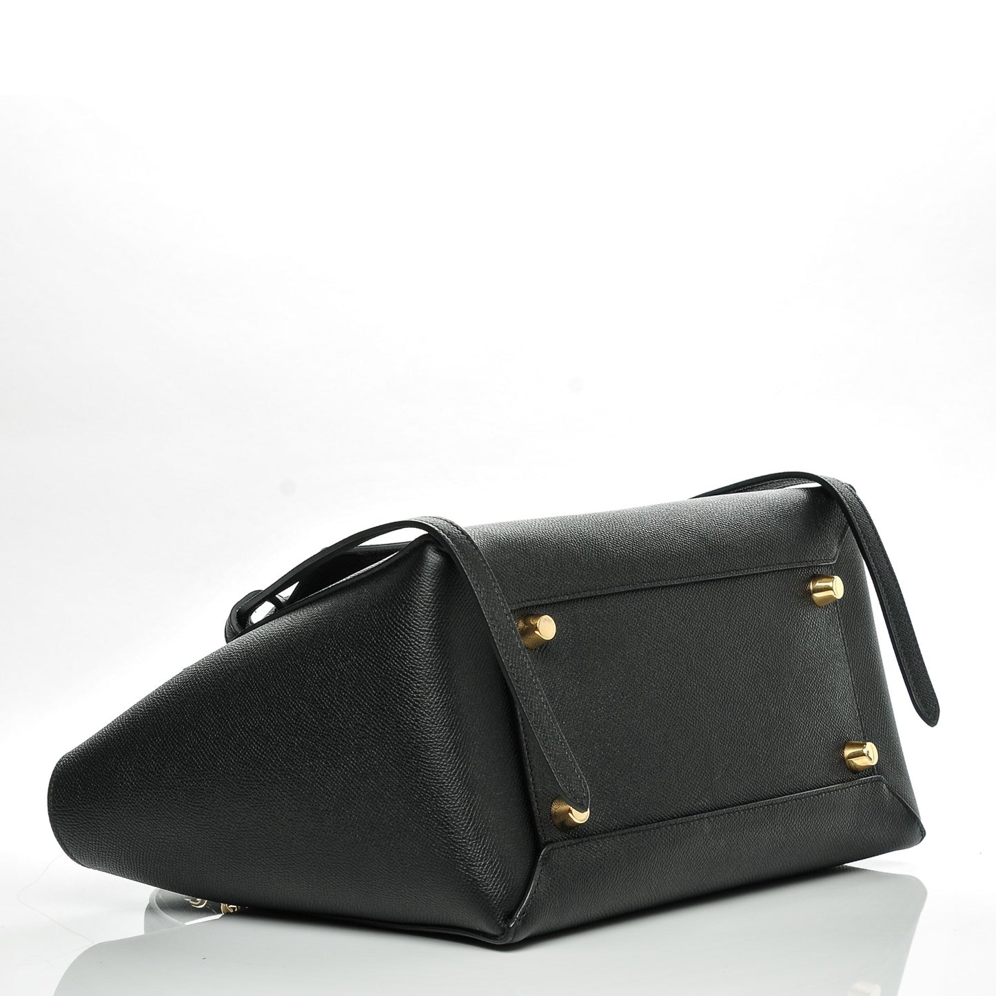Baby Grained Calfskin Mini Belt Bag Black