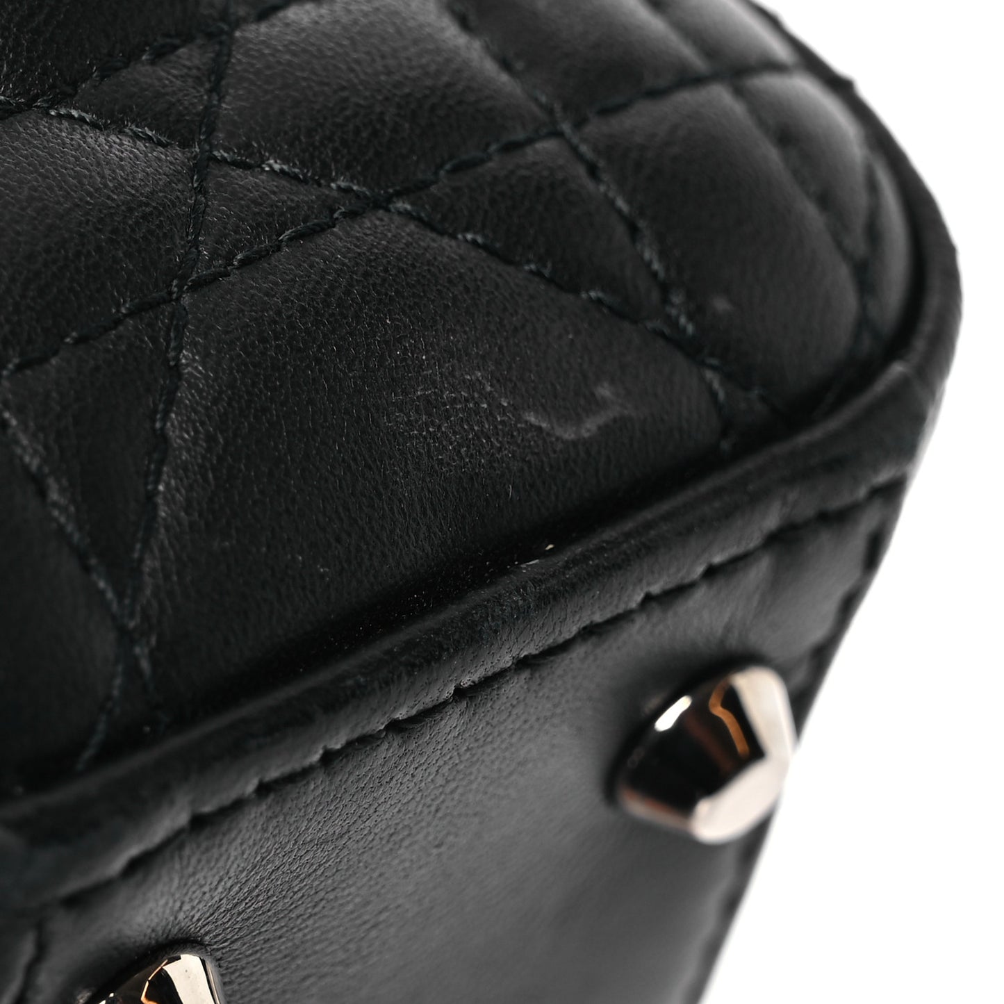 Lambskin Cannage Mini Lady Dior Black