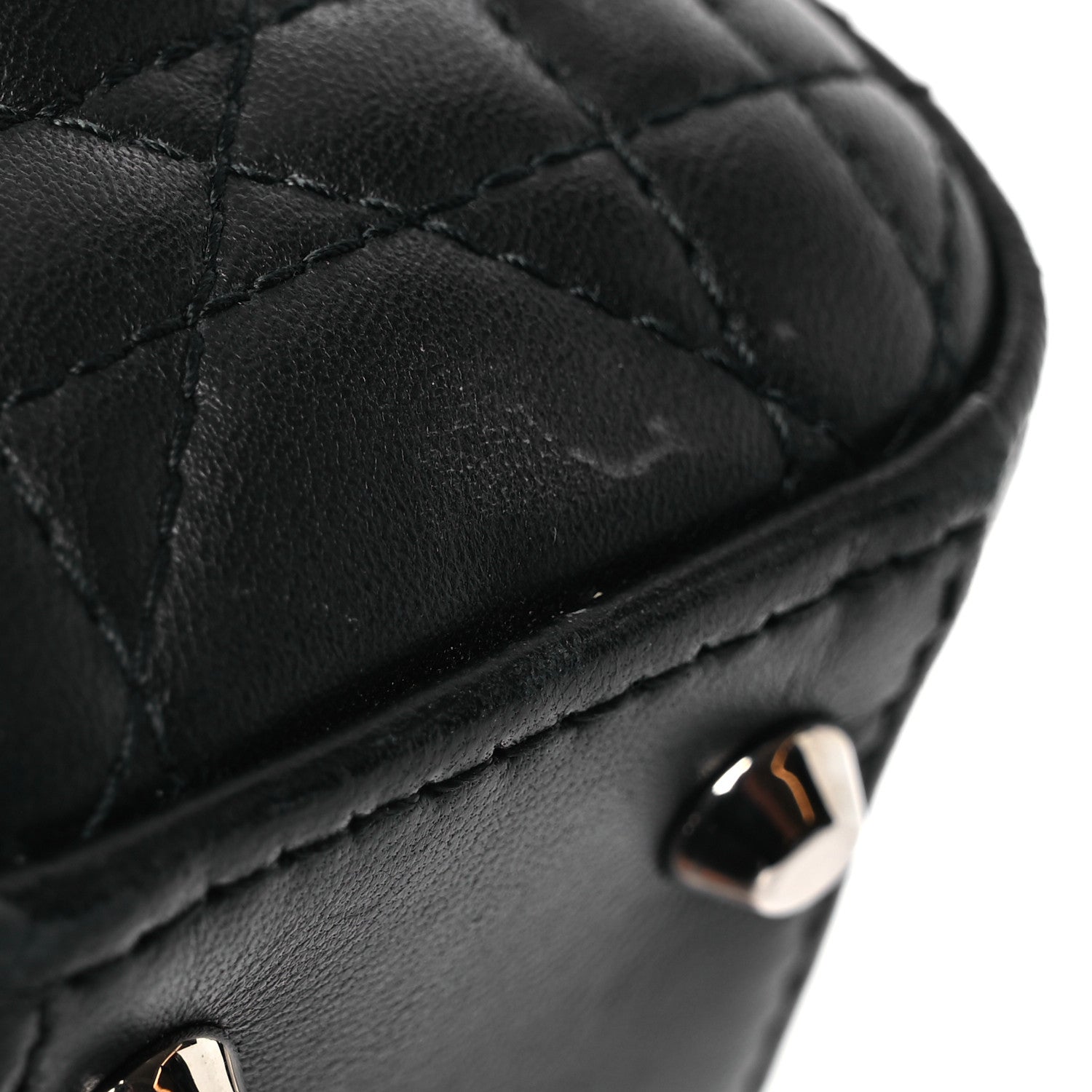 Christian Dior Lambskin Cannage Mini Lady Dior Black 18 of 21
