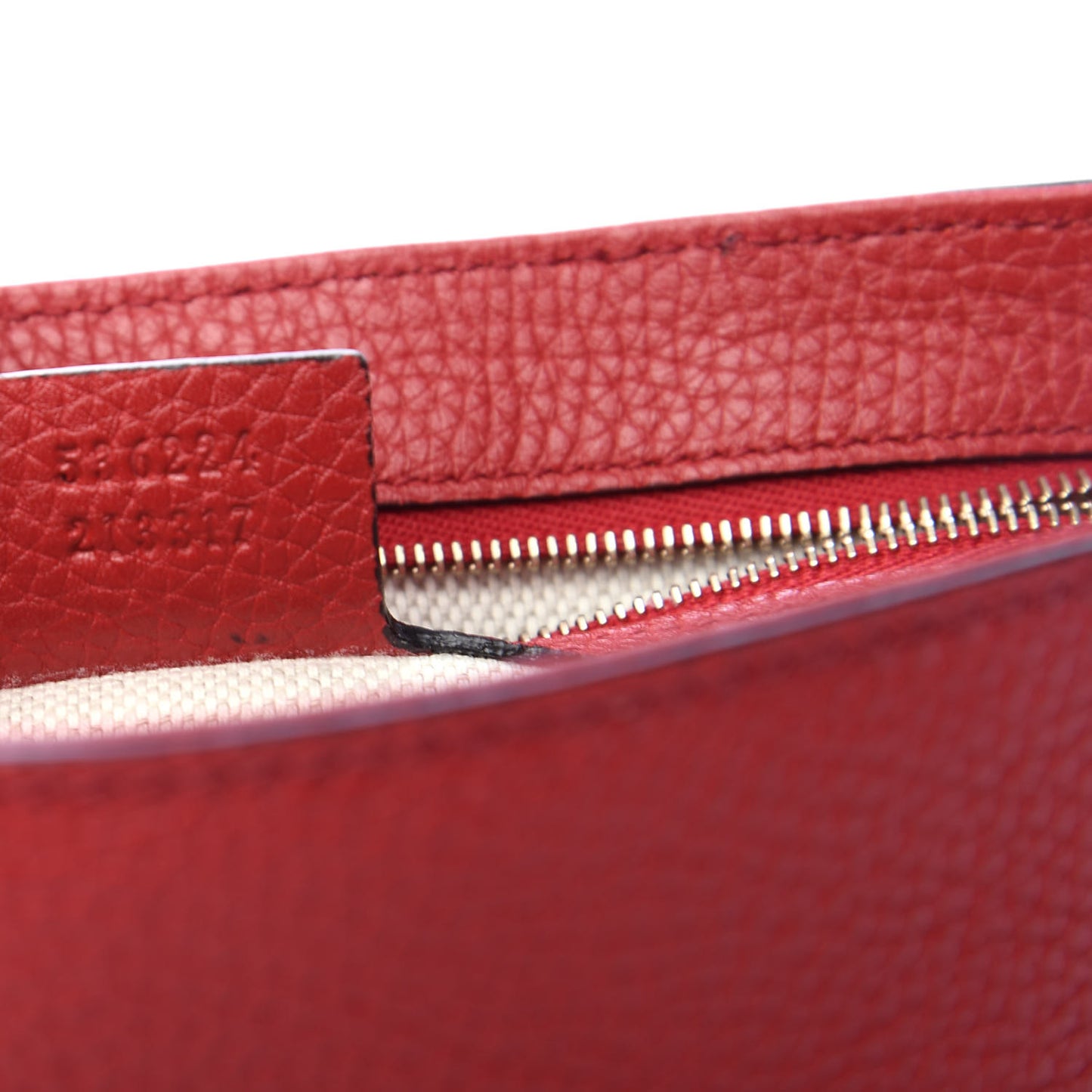 Pebbled Calfskin Medium Soho Flap Crossbody Vibrant Red
