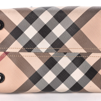 Burberry Patent Trim Nova Check Small Nickie Shopper Tote 22 of 22