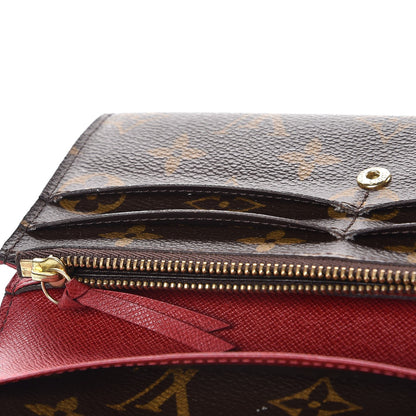Louis Vuitton Monogram Emilie Wallet Red 8 of 8