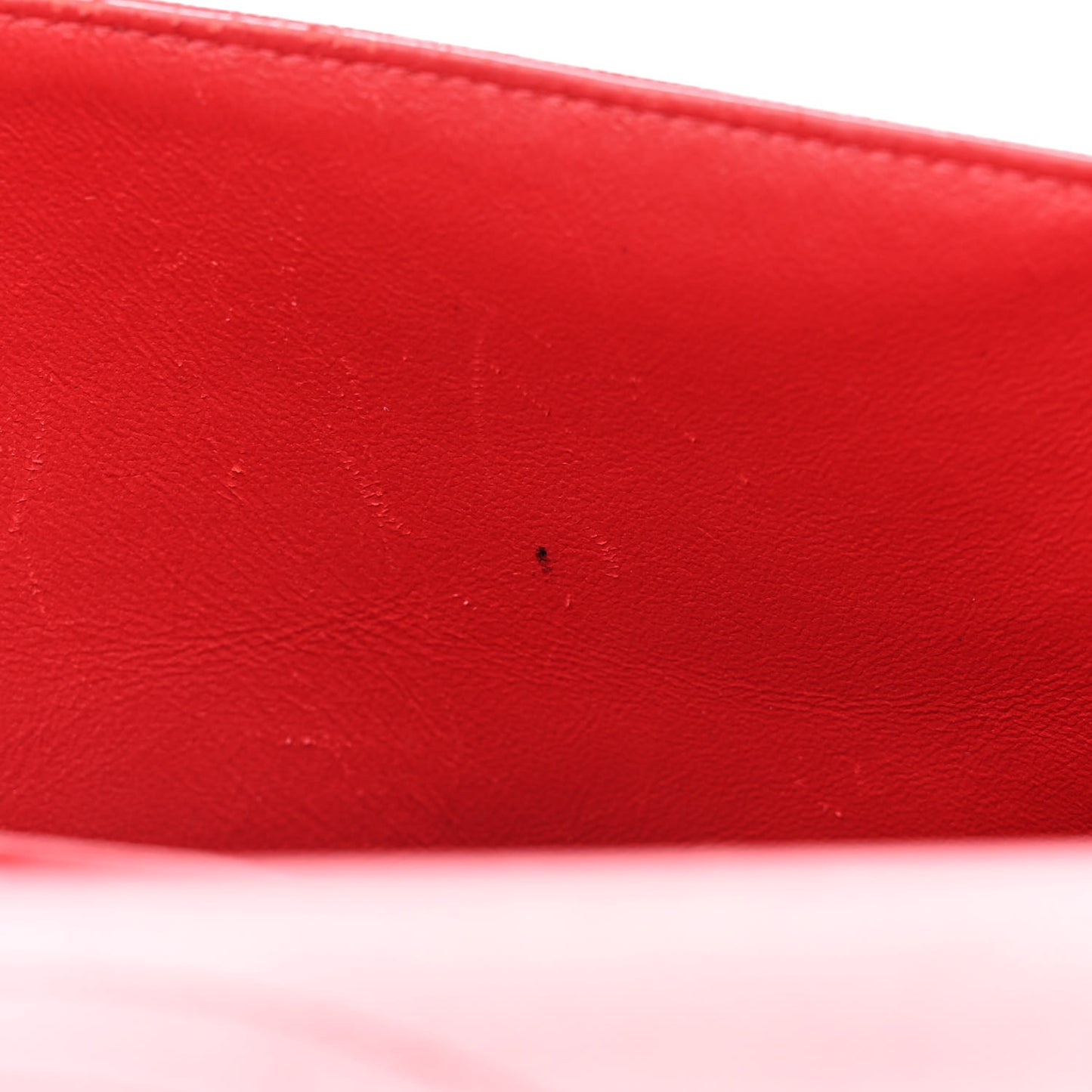 Caviar Quilted Jumbo Double Flap Red