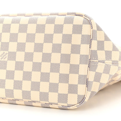 Louis Vuitton Damier Azur Neo Neverfull MM Rose Ballerine 10 of 10