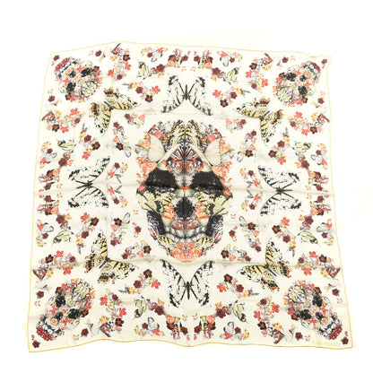 Alexander McQueen Silk Botanical Paisley Shawl Ivory 1 of 3