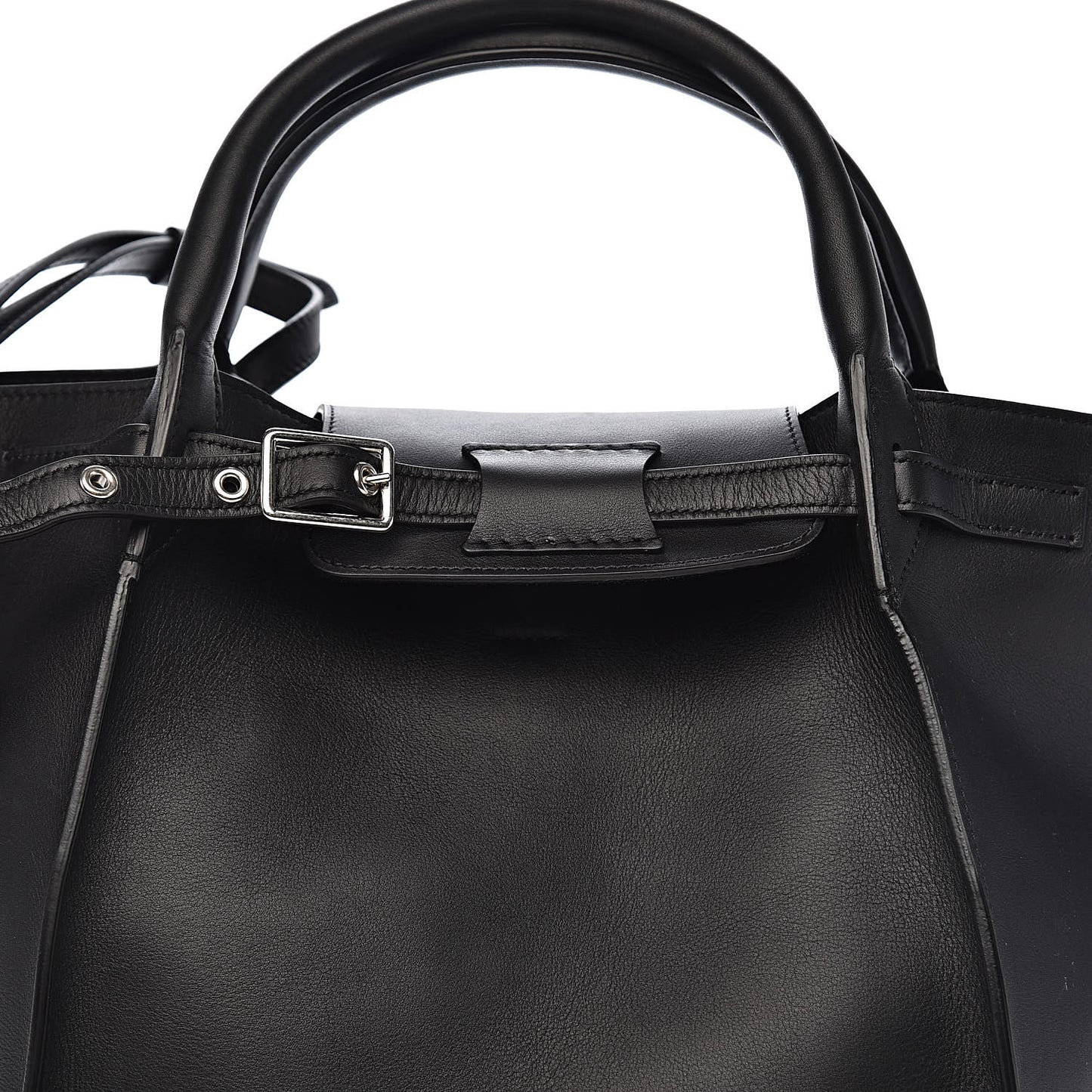 Smooth Calfskin Small Big Bag Black
