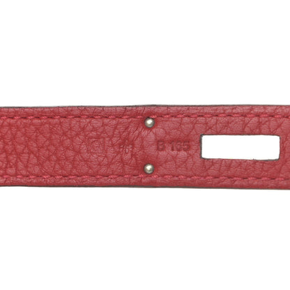 Hermes Taurillon Clemence Birkin 30 Rouge Casaque 7 of 10
