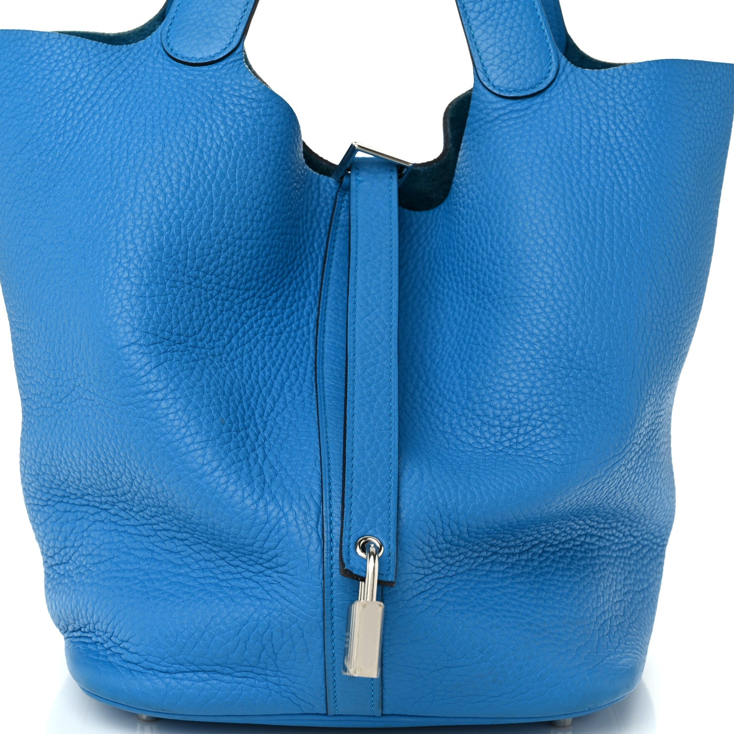 Hermes Taurillon Clemence Picotin Lock 22 MM Bleu Zanzibar 8 of 11