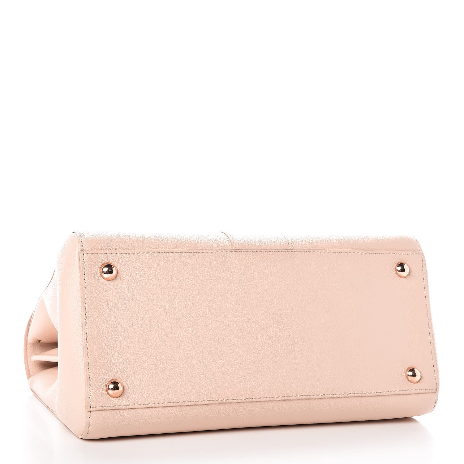 Delvaux Grained Calfskin MM Brillant Satchel Nude 4 of 7