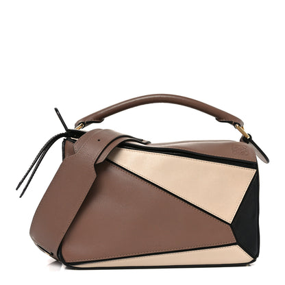 Loewe Calfskin Small Puzzle Bag Sand Hazelnut Ash 1 of 9