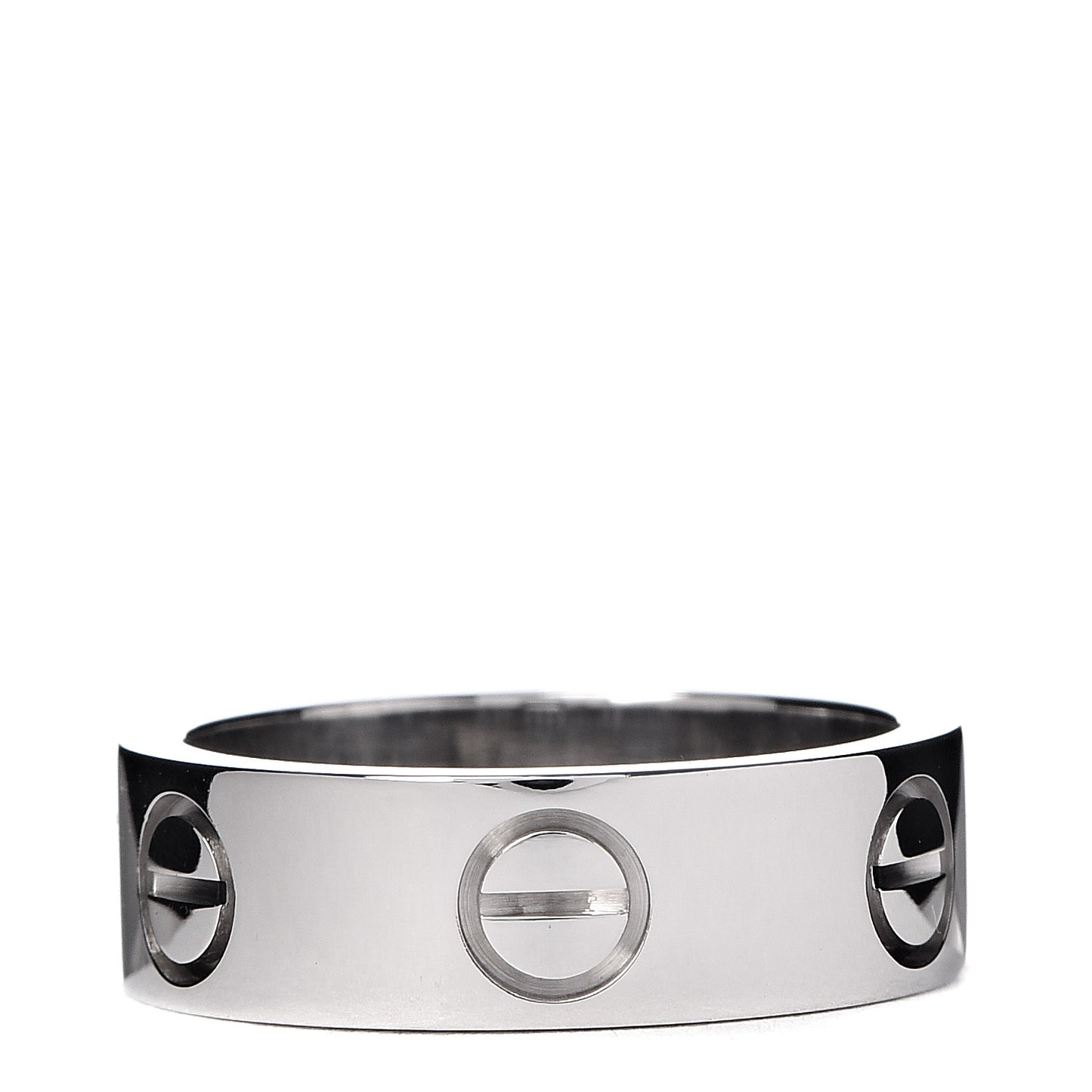 18K White Gold 5.5mm LOVE Ring 49 4.75