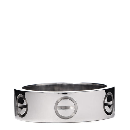 Cartier 18K White Gold 5.5mm LOVE Ring 49 4.75 3 of 5