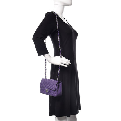 Chanel Lambskin Quilted Mini Rectangular Flap Purple 2 of 9