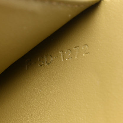 Celine Shiny Calfskin Small Triomphe Wallet Olive 7 of 9