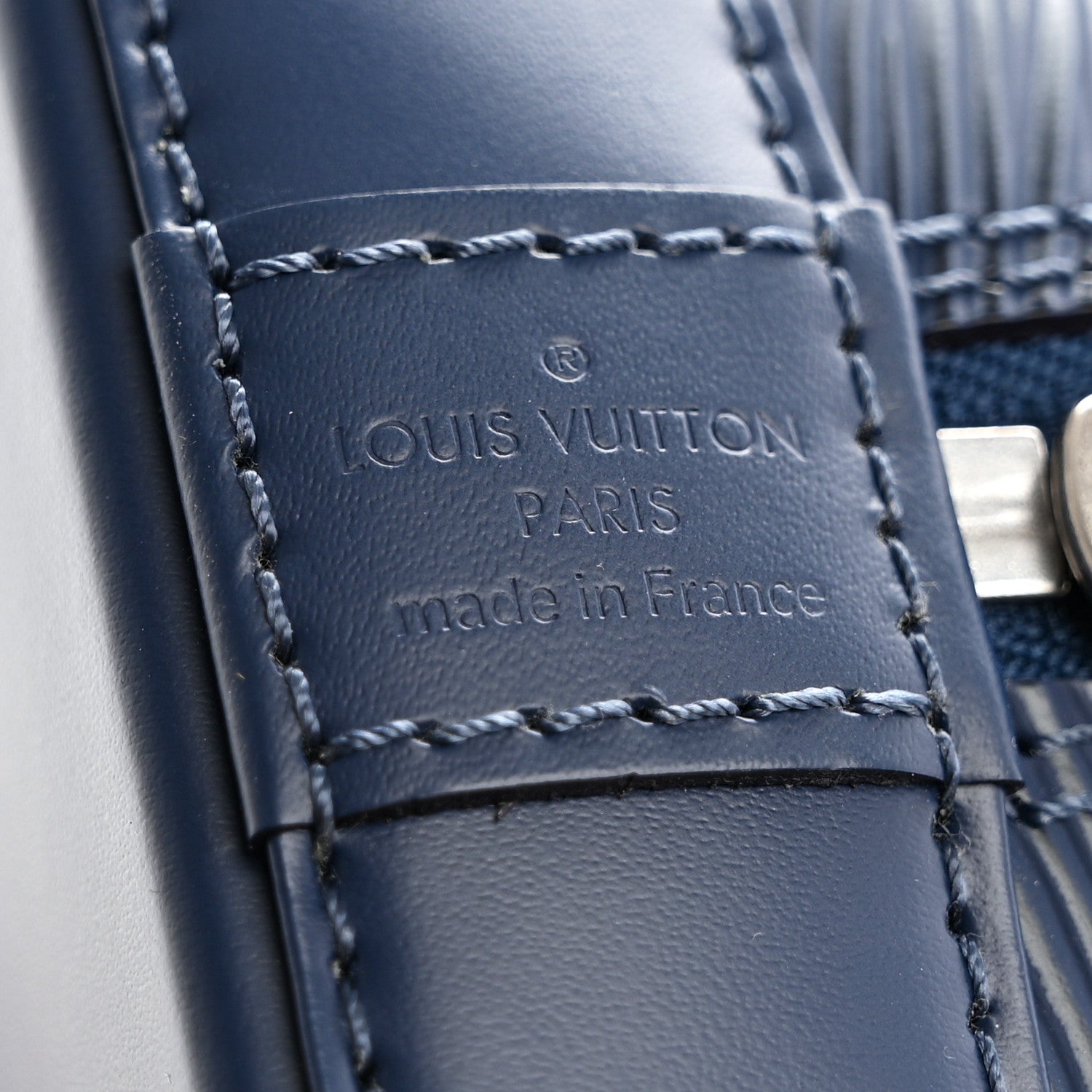 Louis Vuitton Epi Alma BB Indigo 5 of 11