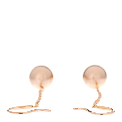 Tiffany 18K Rose Gold 10mm HardWear Ball Hook Drop Earrings 3 of 4