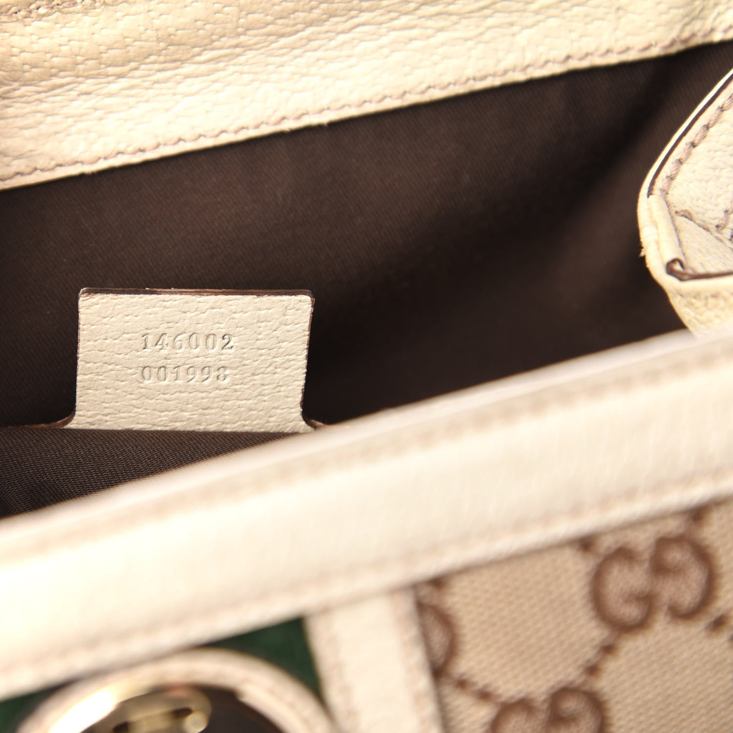 Gucci Monogram Web Treasure Boston Tote Off White 9 of 10