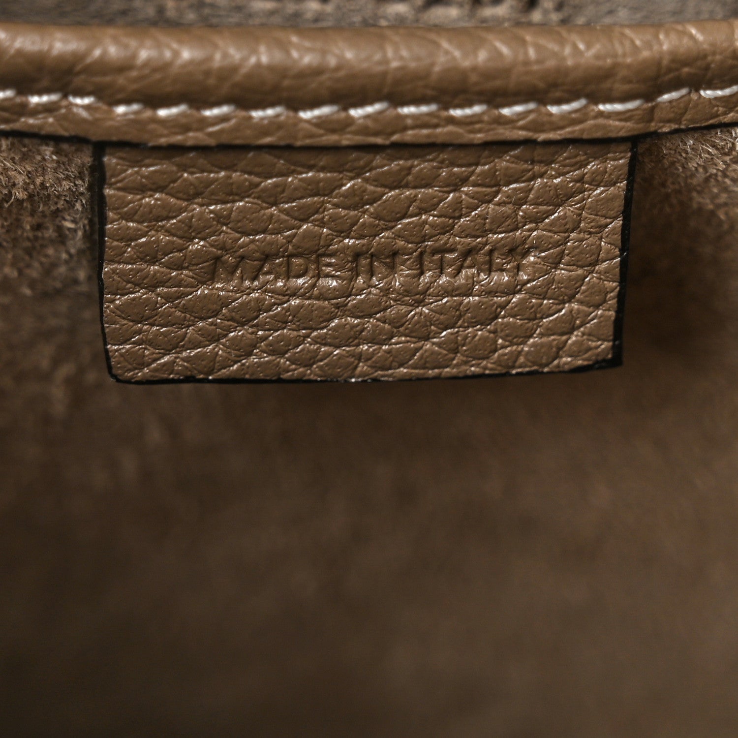 Celine Drummed Calfskin Nano Luggage Souris 5 of 9