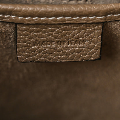 Celine Drummed Calfskin Nano Luggage Souris 5 of 9