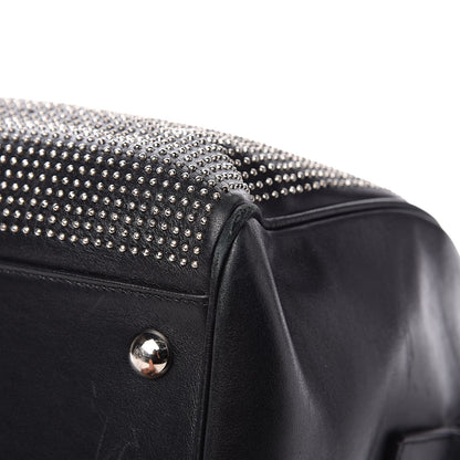 Saint Laurent Calfskin Studded Classic Duffle 6 Black 10 of 17