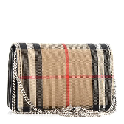 Burberry Vintage Check Jessie TB Crossbody Black 3 of 9
