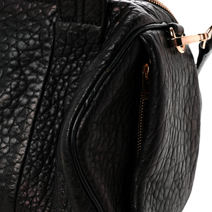 Alexander Wang Pebbled Lambskin Rockie Black Rose Gold Hardware 13 of 14