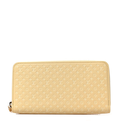Louis Vuitton Calfskin Nanogram Embossed Zippy Wallet Jaune 1 of 7