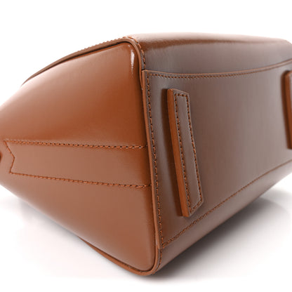 Givenchy Box Calfskin Mini Lock Antigona Shoulder Bag Tan 9 of 10