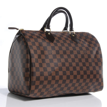 Louis Vuitton Damier Ebene Speedy 35 3 of 8