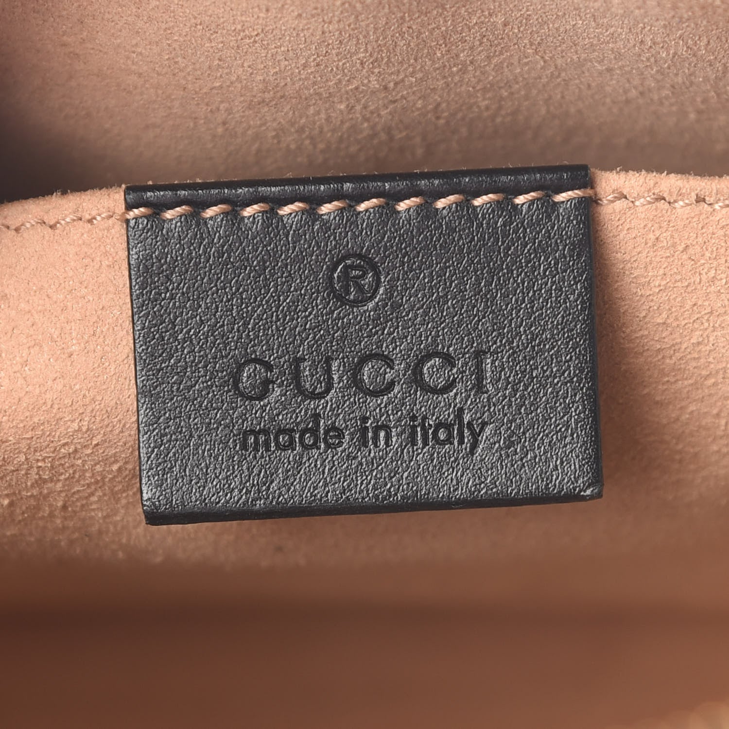 Gucci Calfskin Matelasse Small GG Marmont Chain Shoulder Bag Black 6 of 9