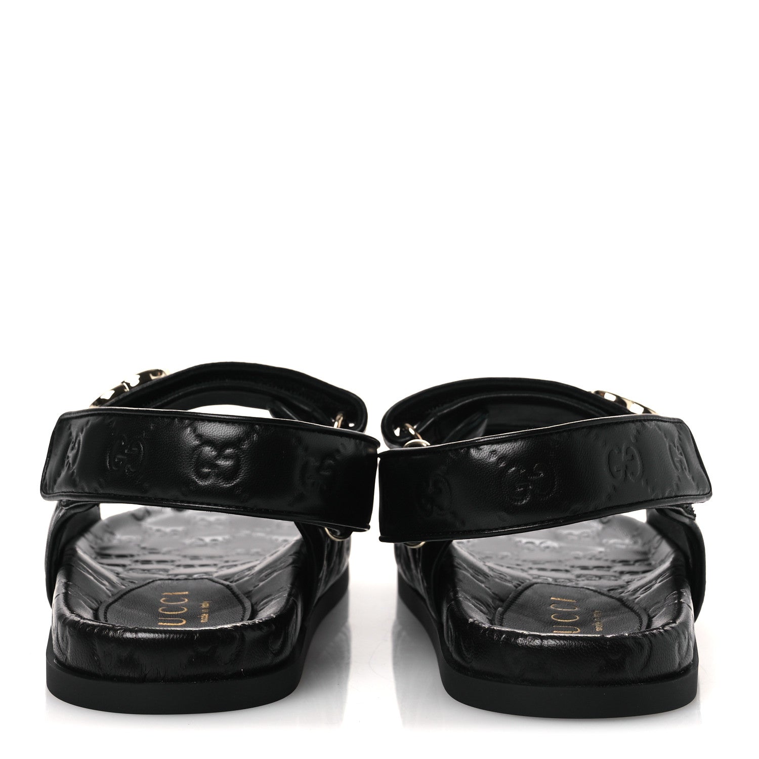 Gucci Guccissima GG Embossed Womens Sandals 40 Black 6 of 11