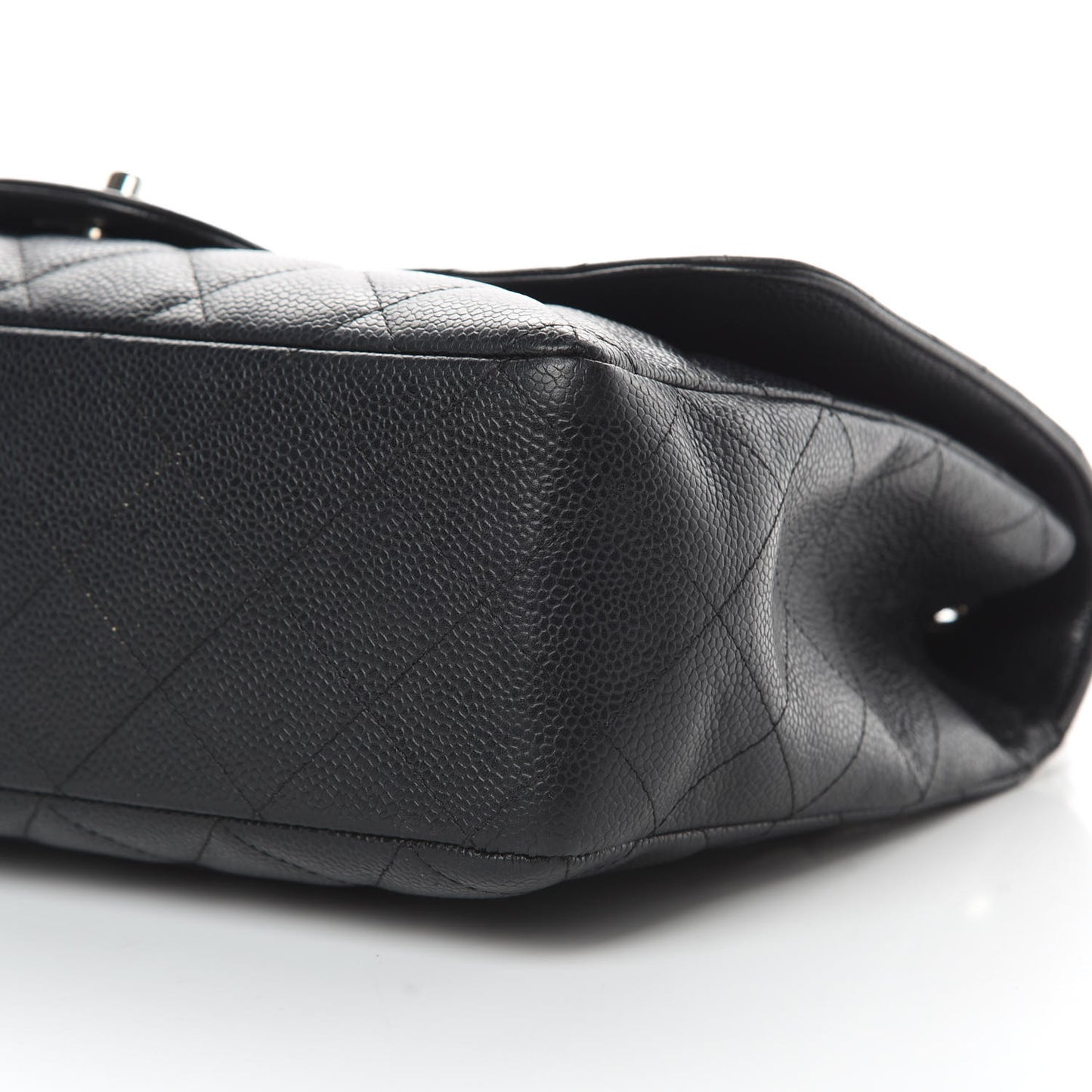 Caviar Quilted Jumbo Single Flap Black