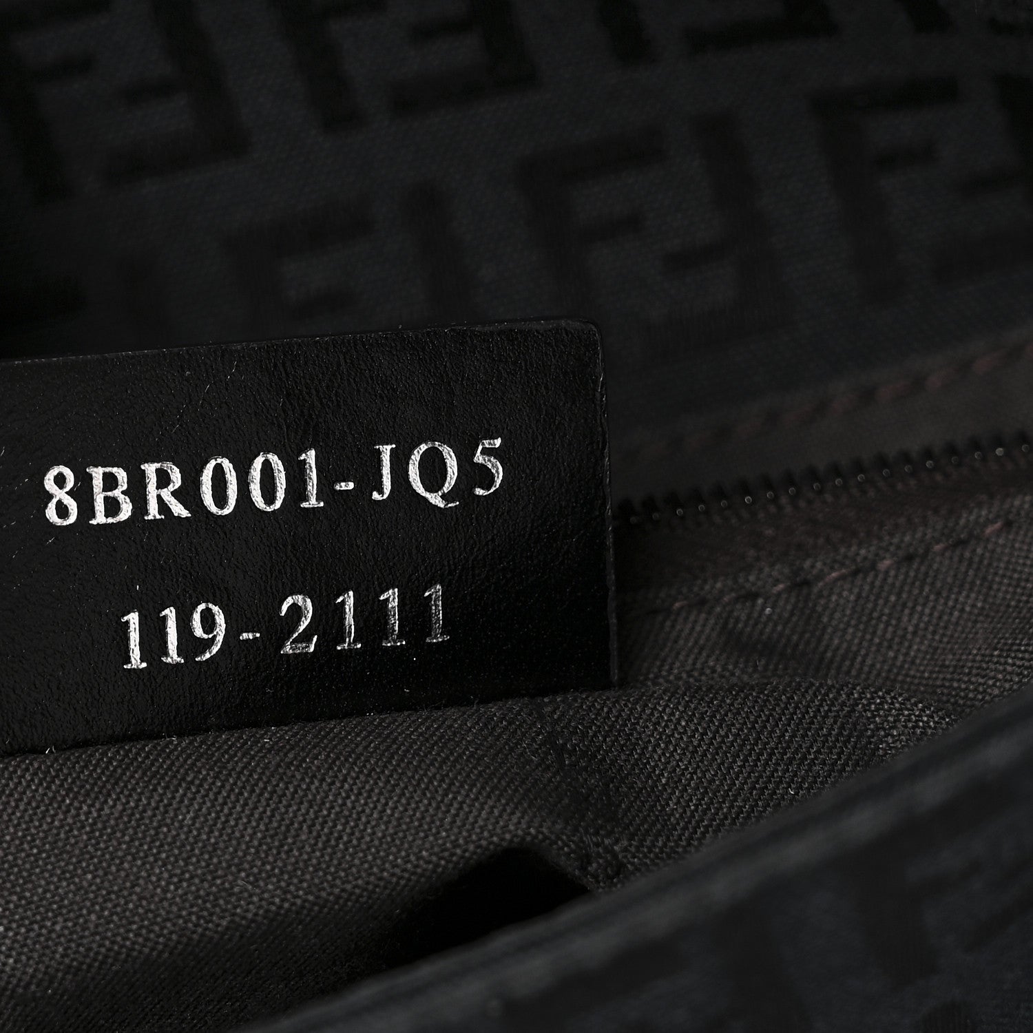 Fendi Zucchino Mama Baguette Black 7 of 10