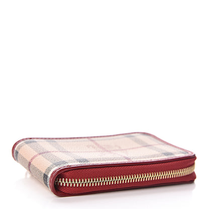 Burberry Haymarket Check Wristlet Pouch Red 4 of 8