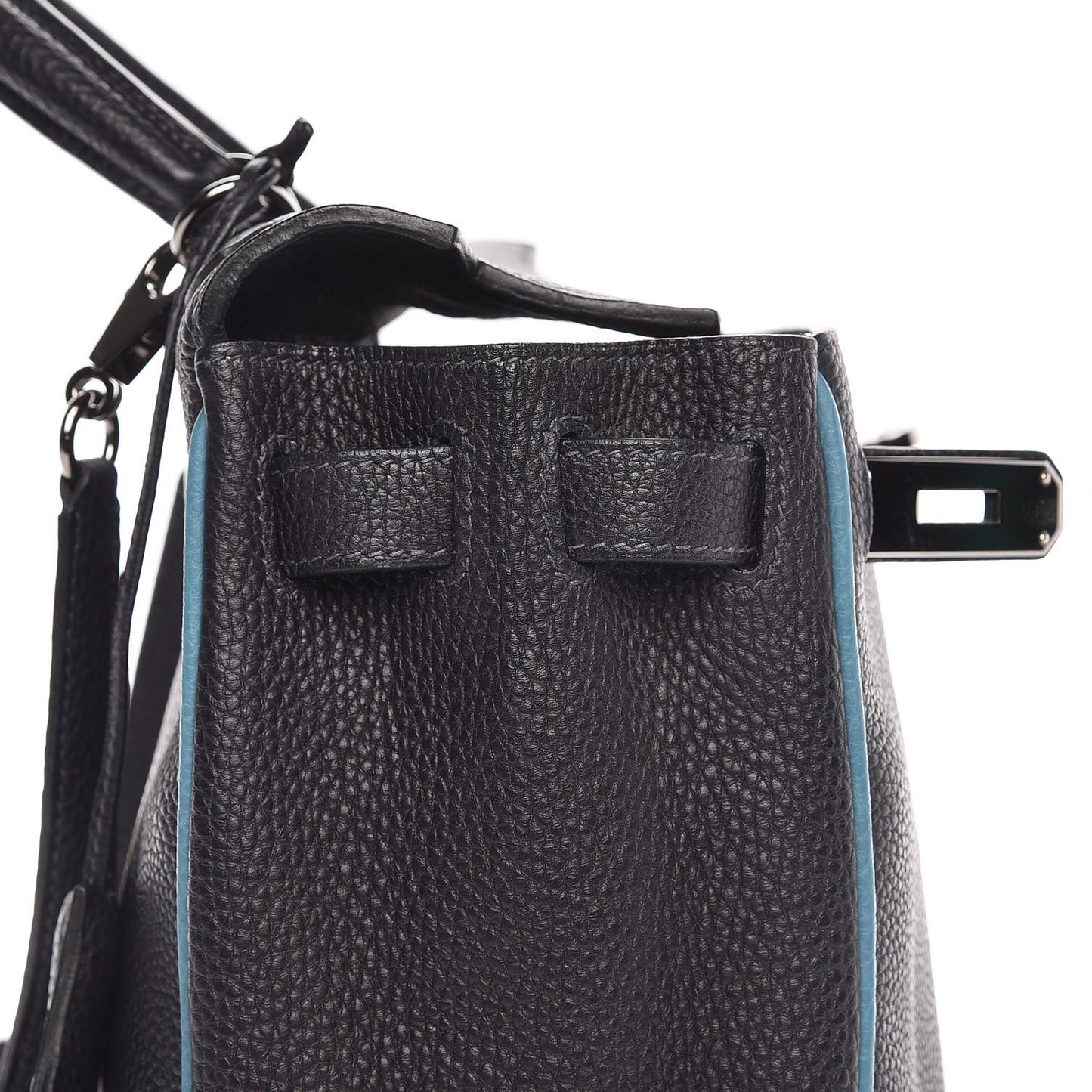 Togo Bi-Color Kelly Retourne 28 Indigo Blue Jean