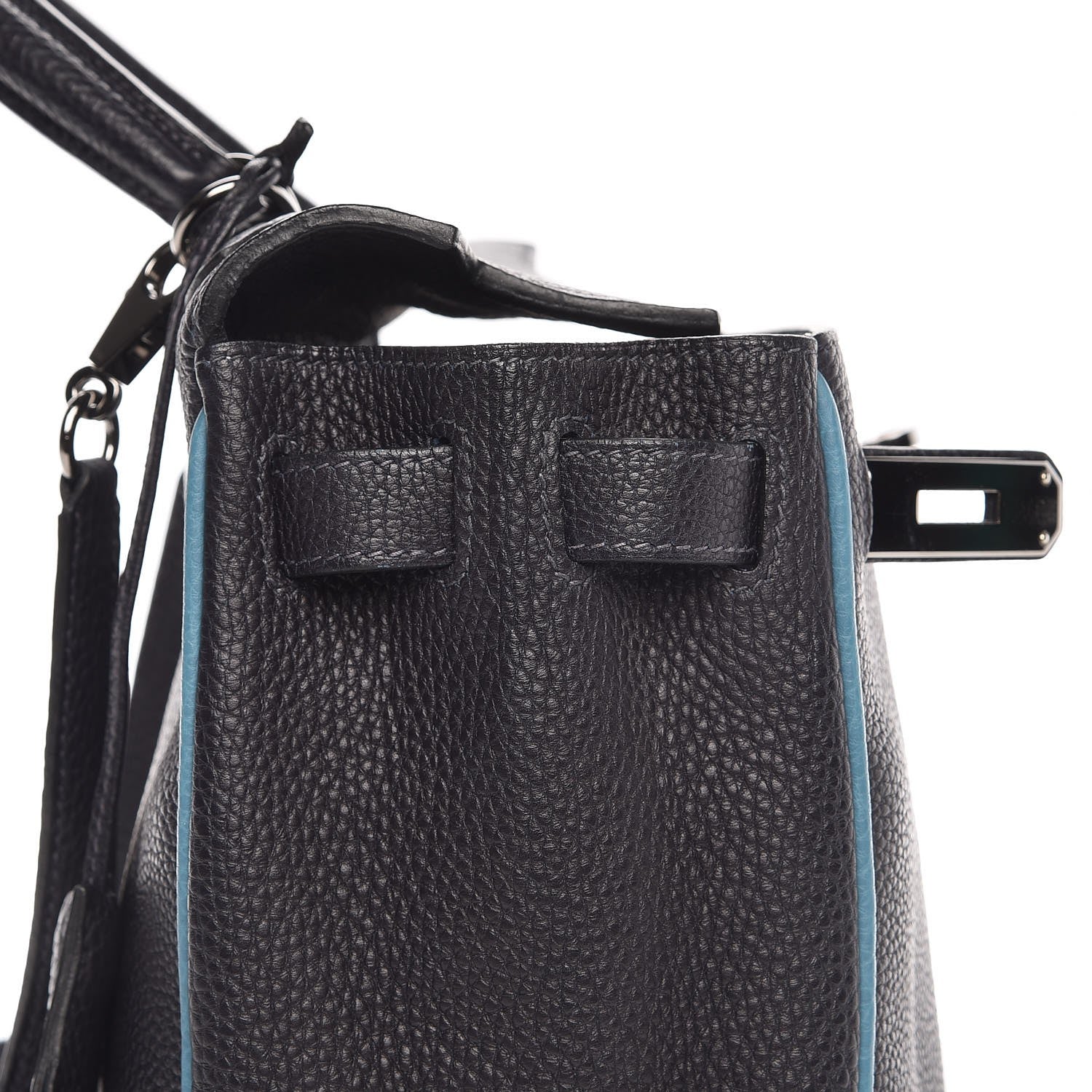 Hermes Togo Bi-Color Kelly Retourne 28 Indigo Blue Jean 17 of 64